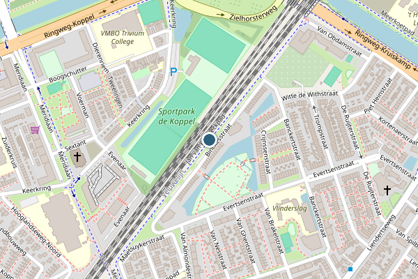 Politie-melding op Jan van Riebeeckpad, Amersfoort op 22 juni, kaart-overzicht
