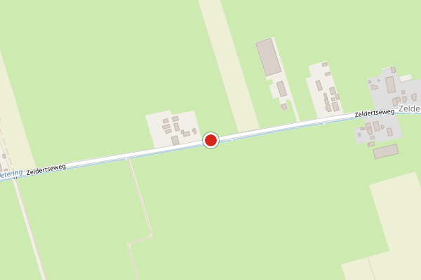 Brandweer-melding op Zeldertseweg, Hoogland op 24 juni, kaart-overzicht