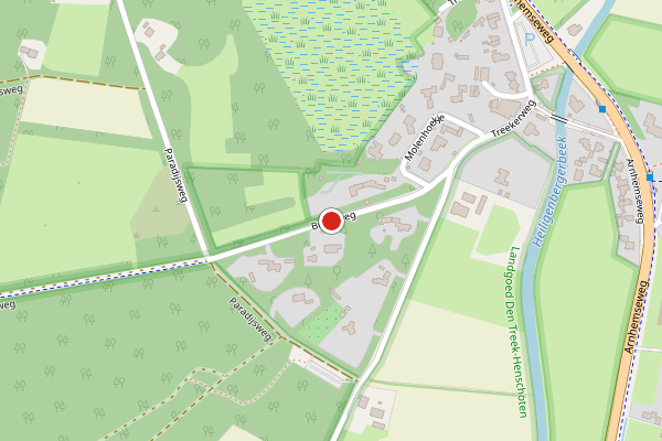 Brandweer-melding op Buurtweg, Leusden op 24 juni, kaart-overzicht