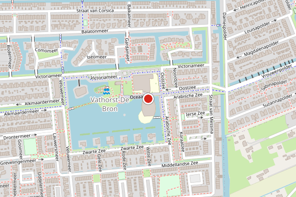 Brandweer-melding op Oceaan, Amersfoort op 24 juni, kaart-overzicht
