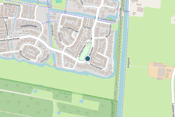 Politie-melding op Landjonker, Leusden op 2 mei, kaart-overzicht