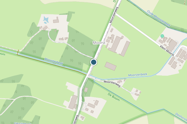 Politie-melding op Moorsterweg, Leusden op 1 mei, kaart-overzicht